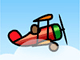 Red biplane