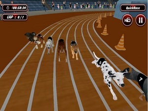 Real Dog Racing Simulator Game 