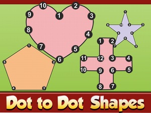 Dot to Dot Shapes Kids Educatio